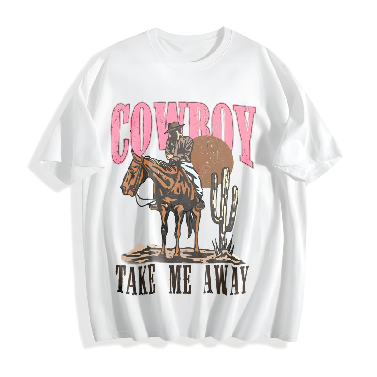 Cowboy & Letter Cotton T-Shirt product image 2