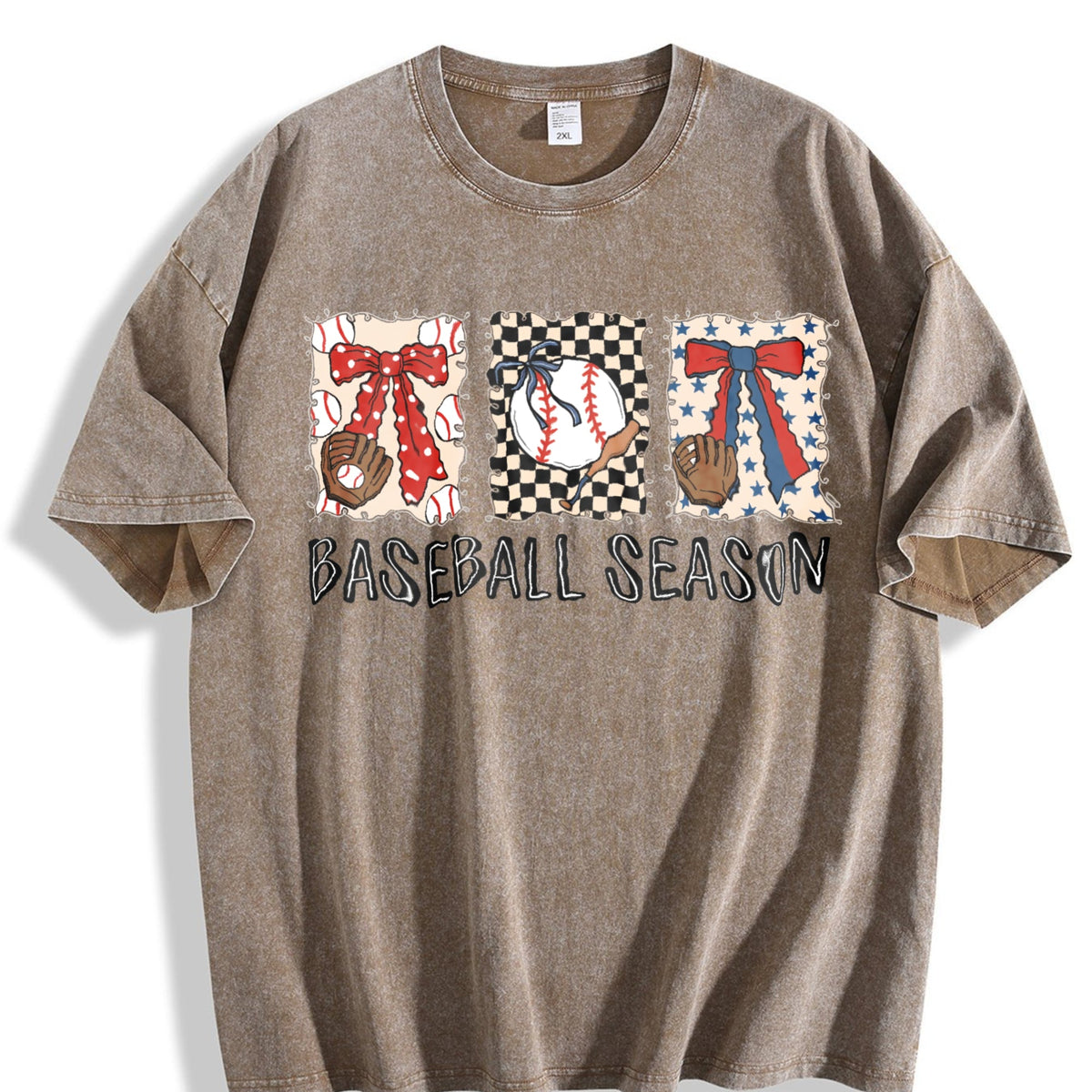 Preppy Baseball Coquette Brushstroke Game Day Vintage product image 3