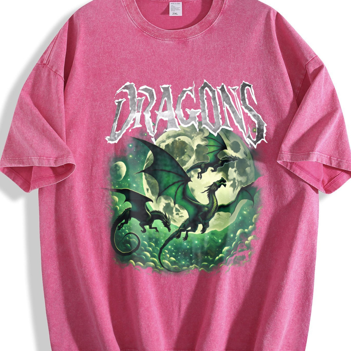 Dragons Fantasy Vintage Washed T-Shirt product image 7