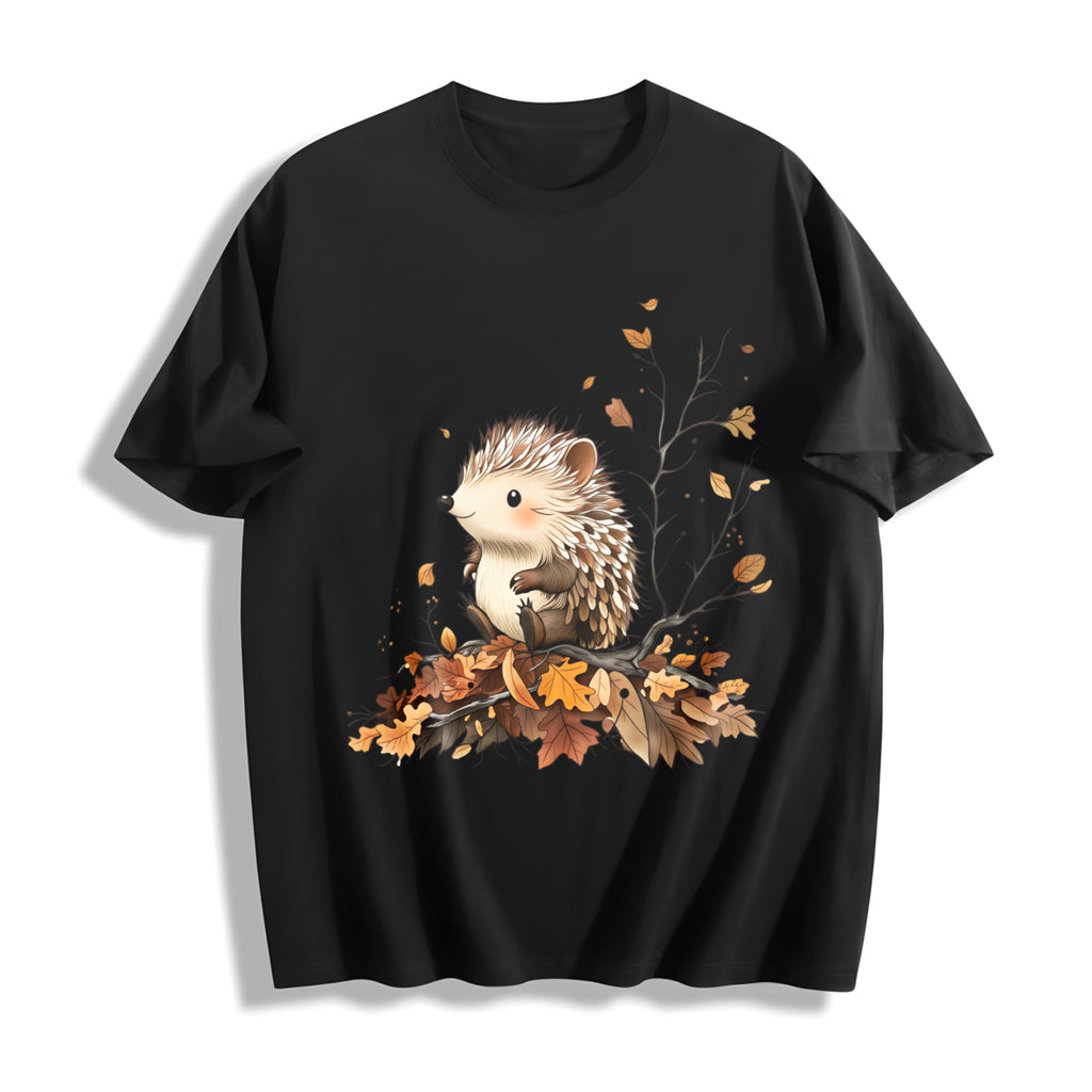 Autumn Little Hedgehog Cotton T-Shirt product image 1