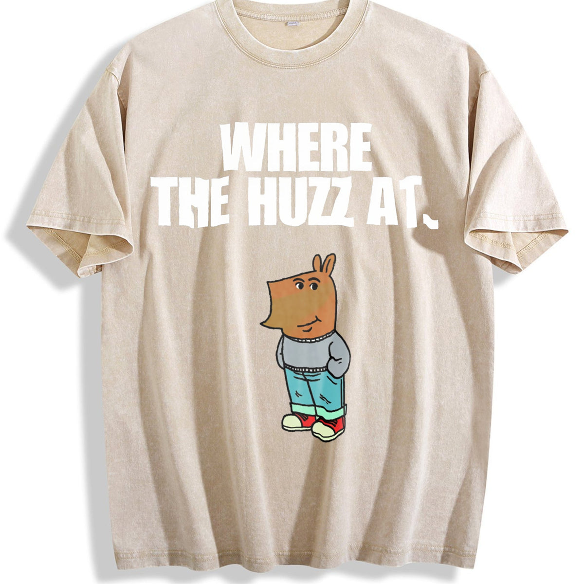 Chill Guy - Where The Huzz At - Vintage Washed T-Shirt product image 1