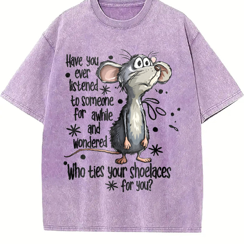 Mouse & Letter Vintage Washed T-Shirt product image 6