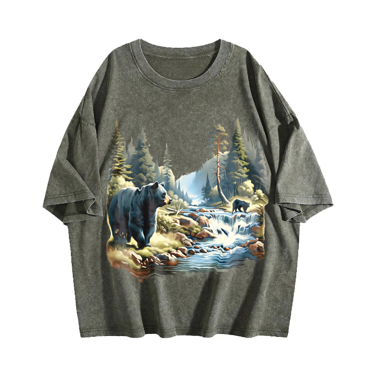 Black Bears 90s Vintage Washed T-Shirt product image 4