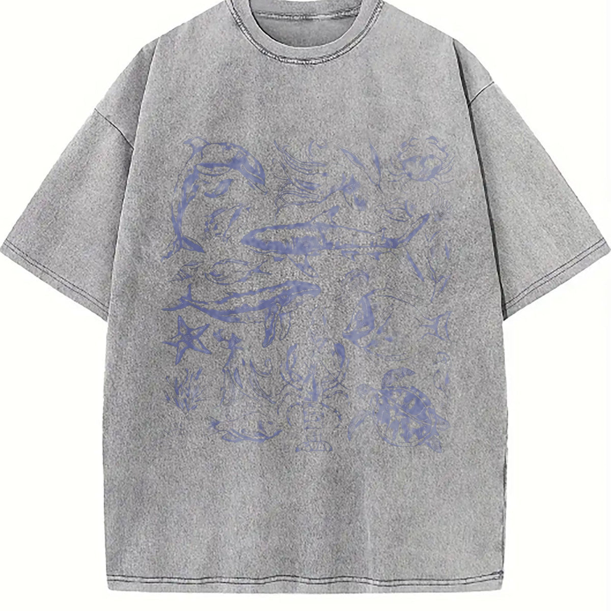 Sea Creatures 90s Vintage Washed T-Shirt product image 5
