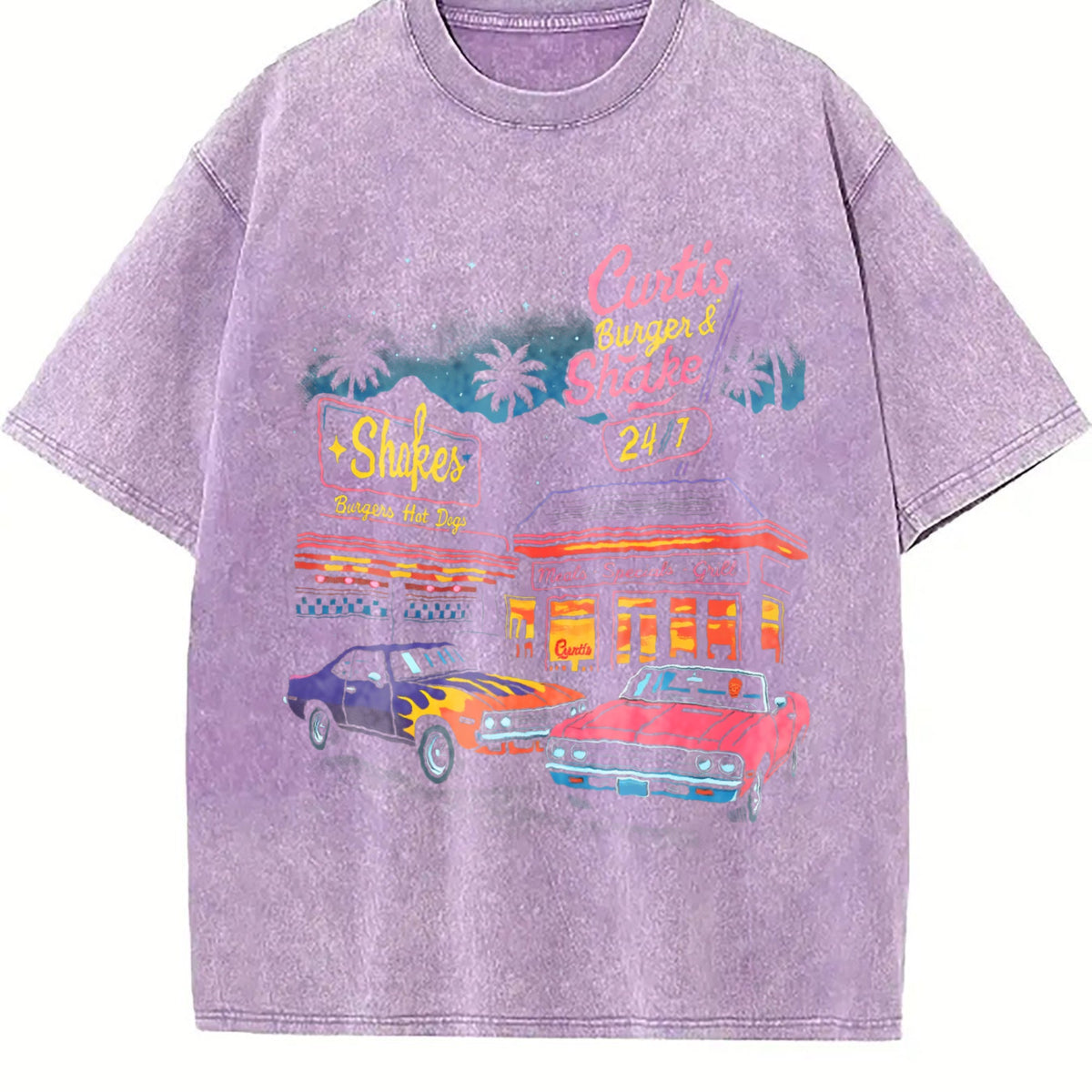 Muscle Car 90s Vintage Washed T-Shirt product image 6