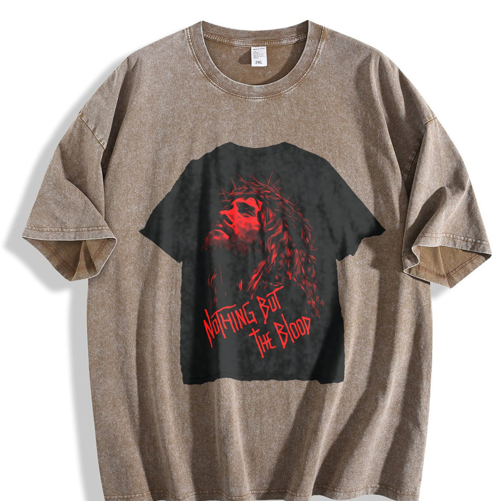 Christian Crown Of Thorns Vintage Washed T-Shirt product image 3