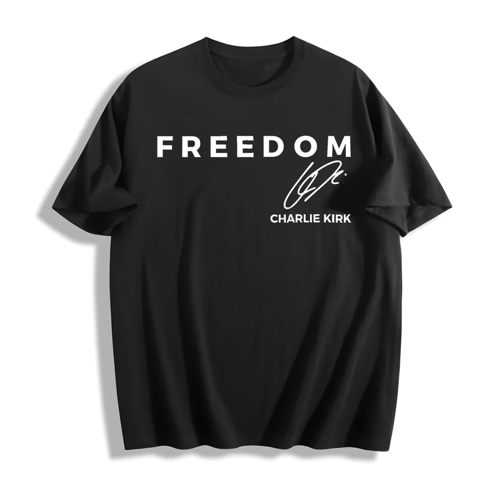 Charlie Kirk Freedom Cotton T-Shirt product image 1