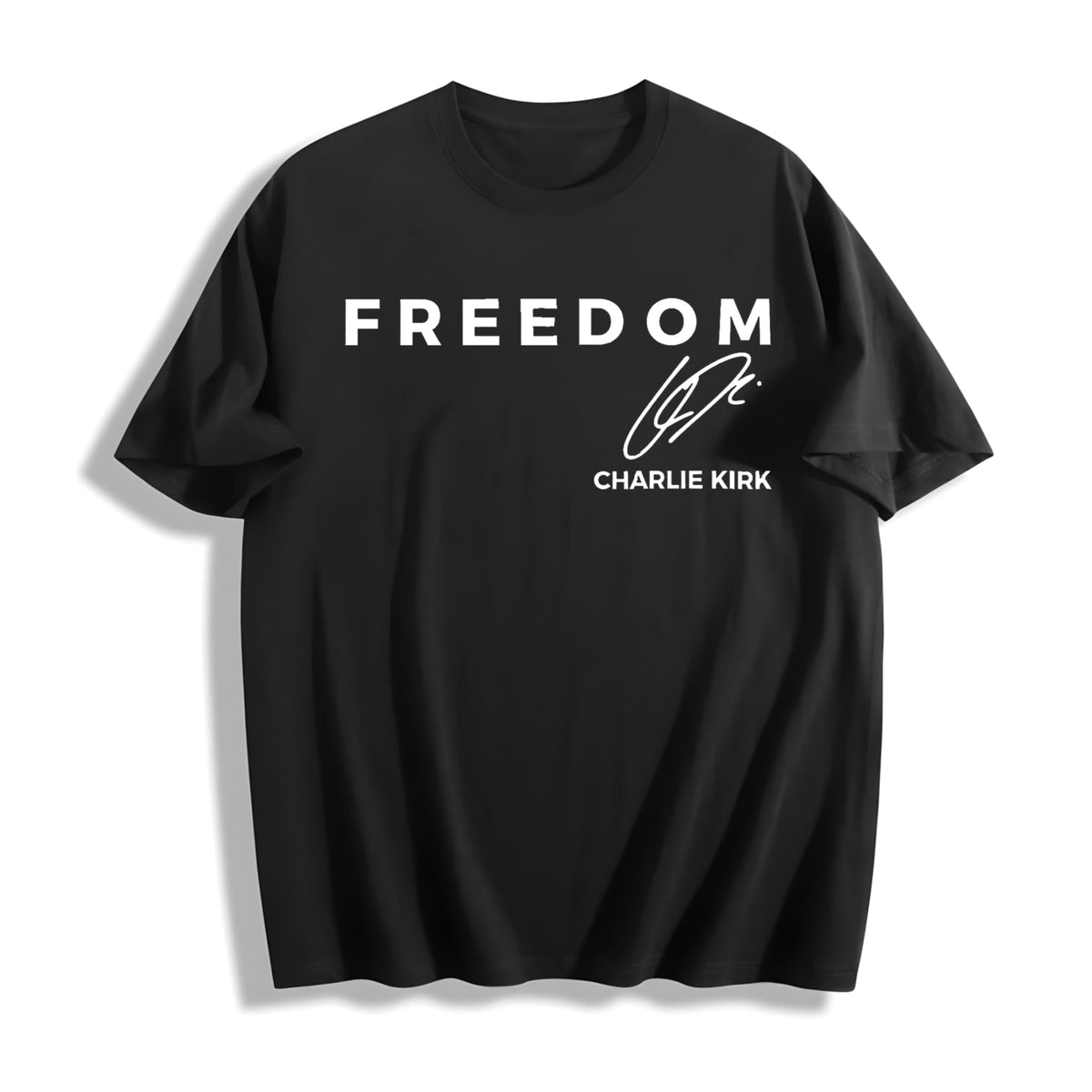 Charlie Kirk Freedom Cotton T-Shirt product image 1