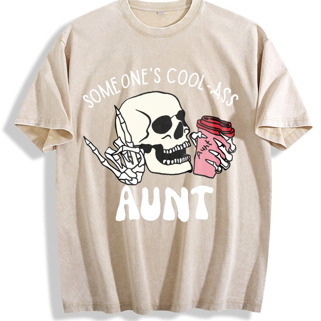 Cool And Unique Auntie Vintage Washed T-Shirt product image 1
