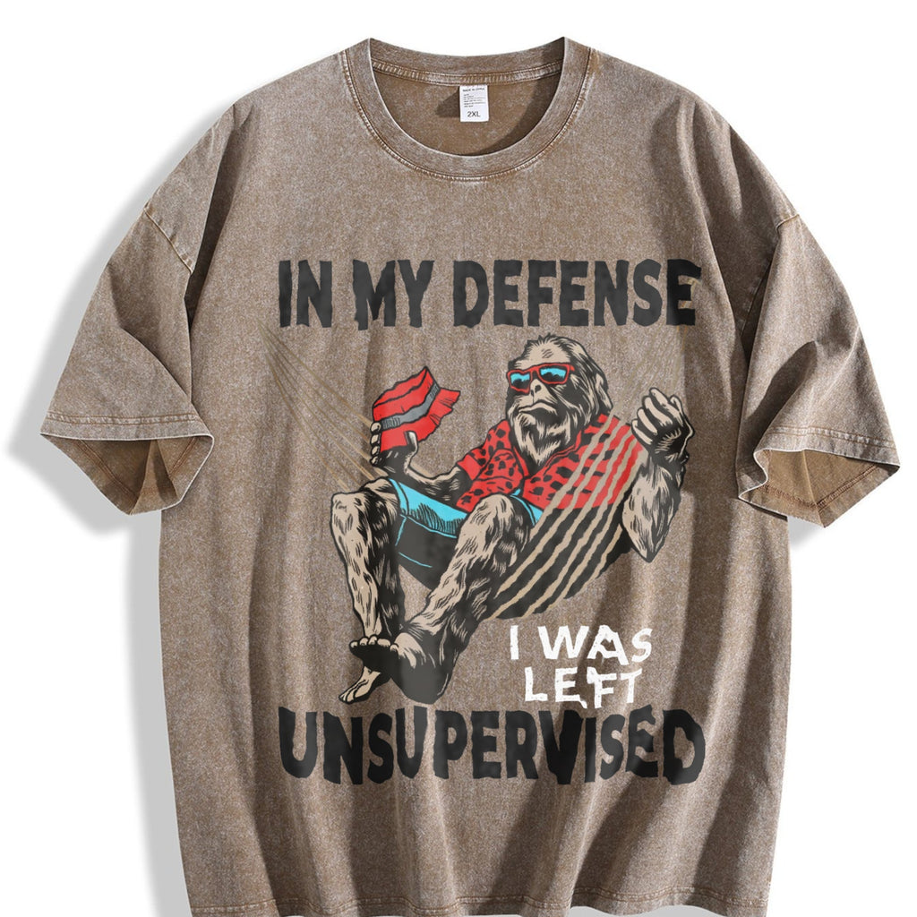 In My Defense I Was Left Unsupervised Funny Classic Vintage product image 3