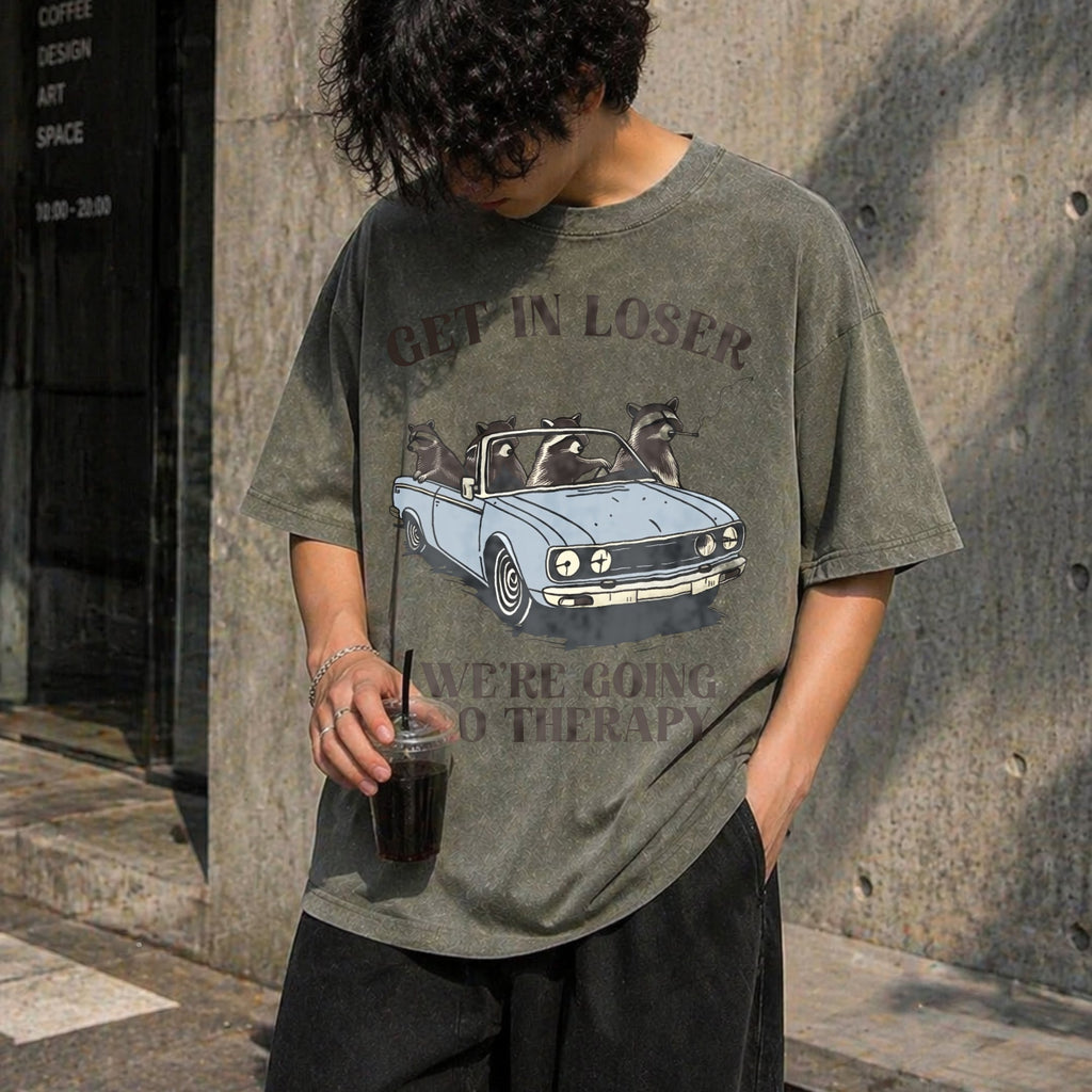 We're Going To Therapy Vintage Washed T-Shirt product image 4