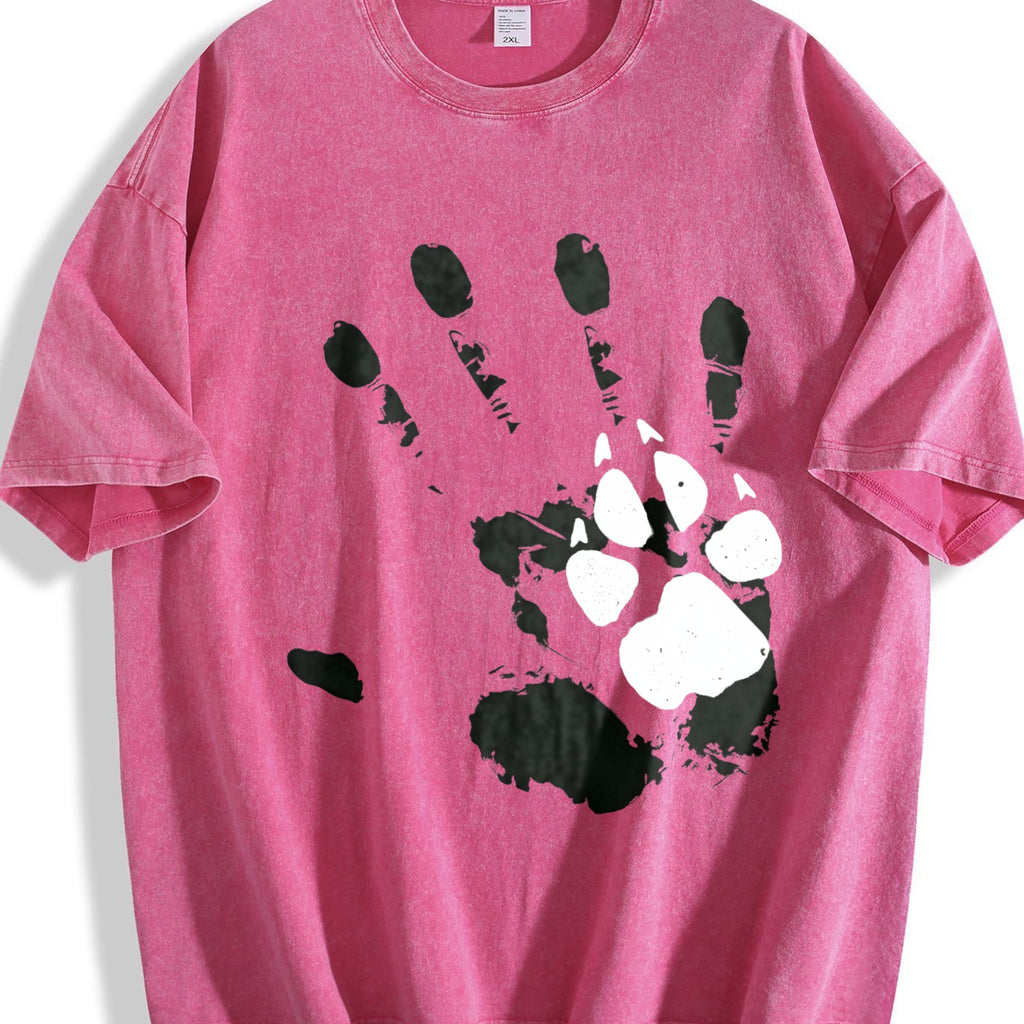 Man And Dog Are Good Friends Vintage Washed T-Shirt product image 5