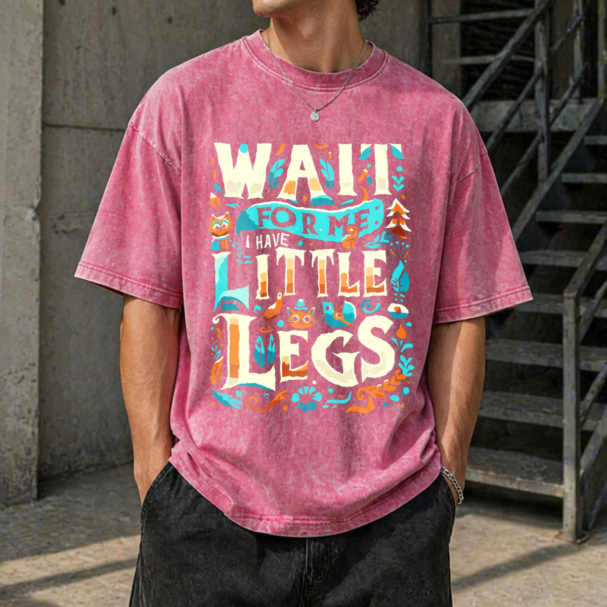 Cozy 'wait For Me I Have Little Legs' Short Guys Vintage product image 7