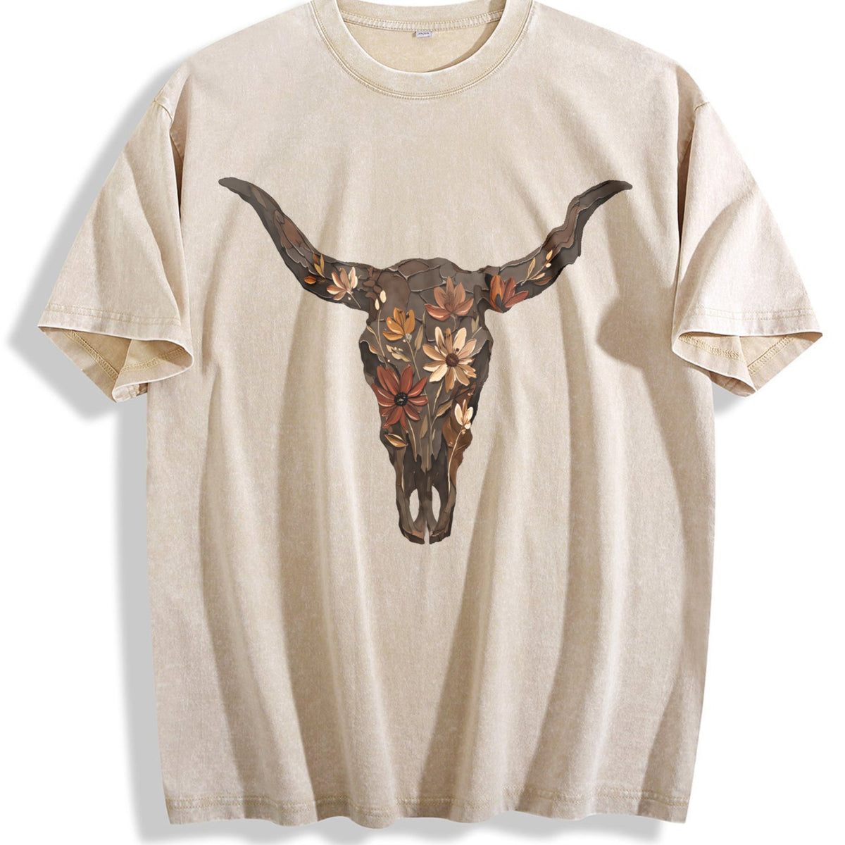 Brushstroke Floral Western Cow Skull Cowboy Punchy Vintage product image 1