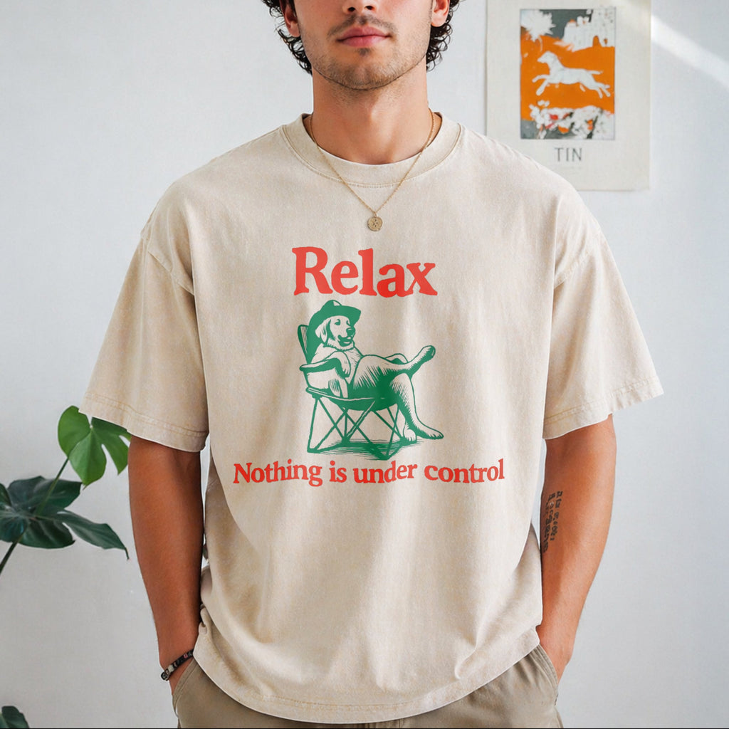 Chill Dog - Relax Nothing Is Under Control Vintage Washed product image 1