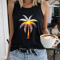 Palm Tree Sunset Women's Tank Top