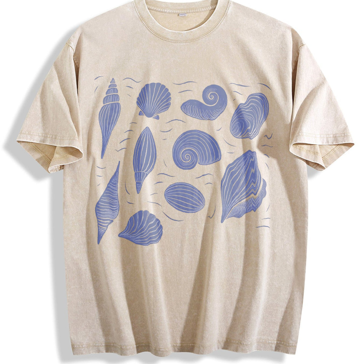 Shells Ocean 90s Vintage Washed T-Shirt product image 1