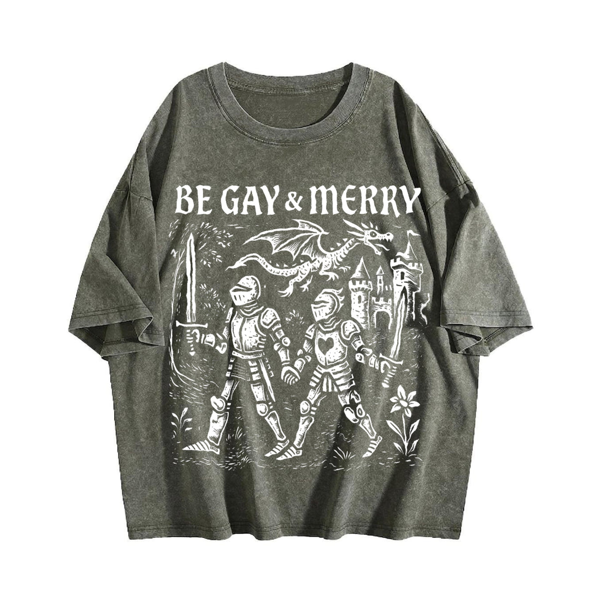 Be Gay & Merry Medieval Vintage Washed T-Shirt product image 4