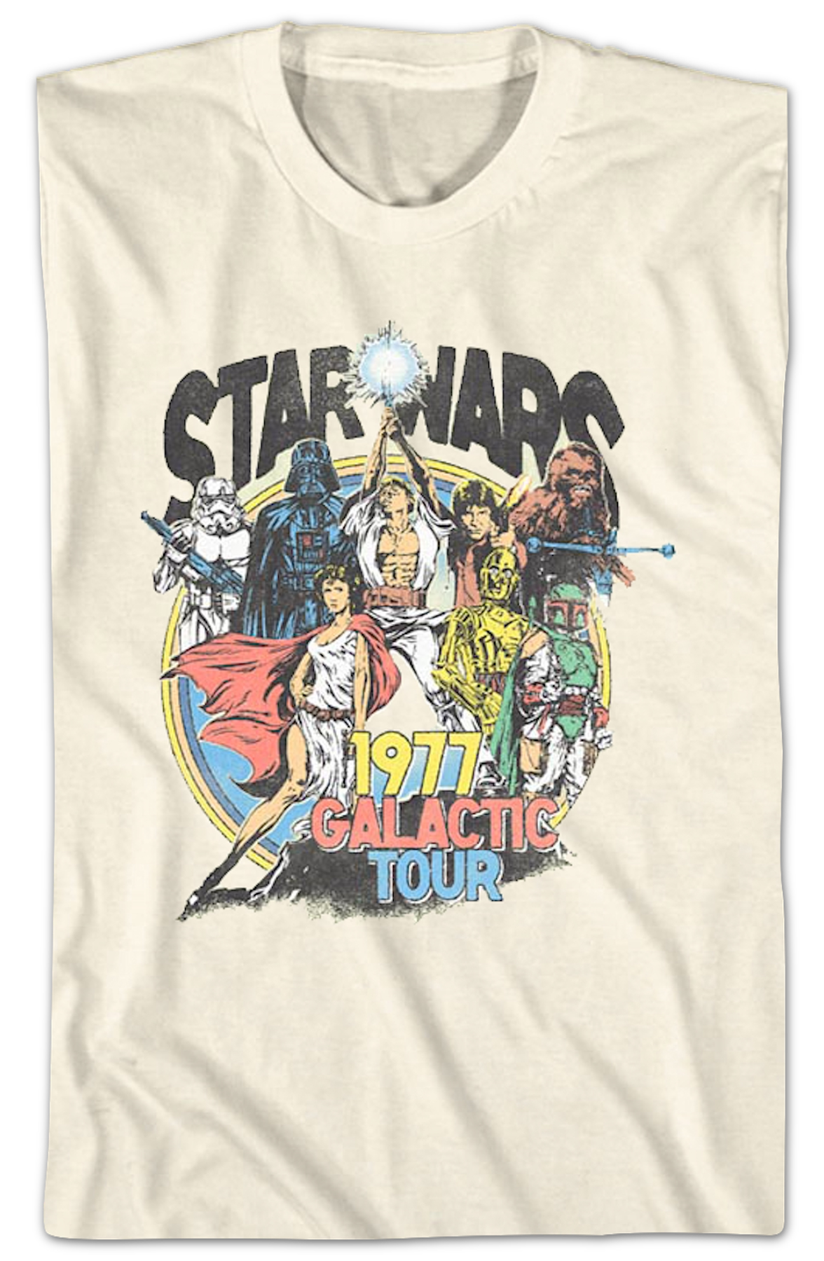 1977 Galactic Tour Star Wars T-Shirt product image 2