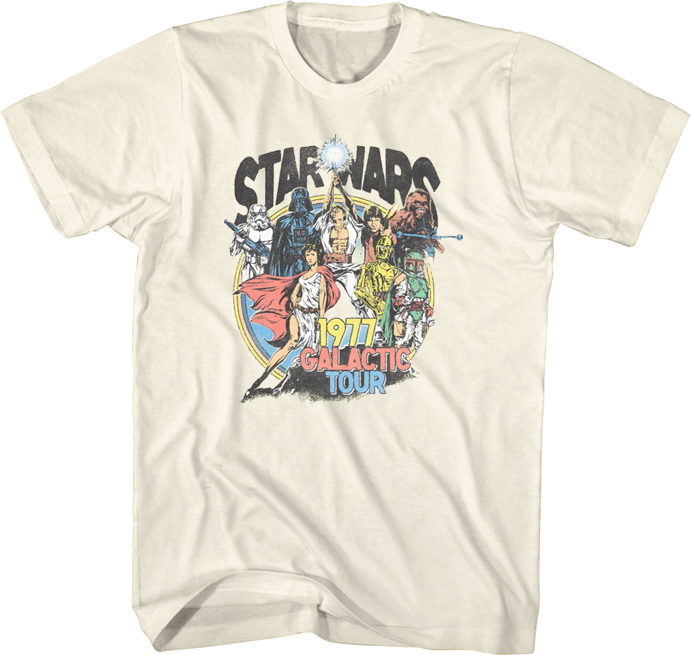 1977 Galactic Tour Star Wars T-Shirt product image 1