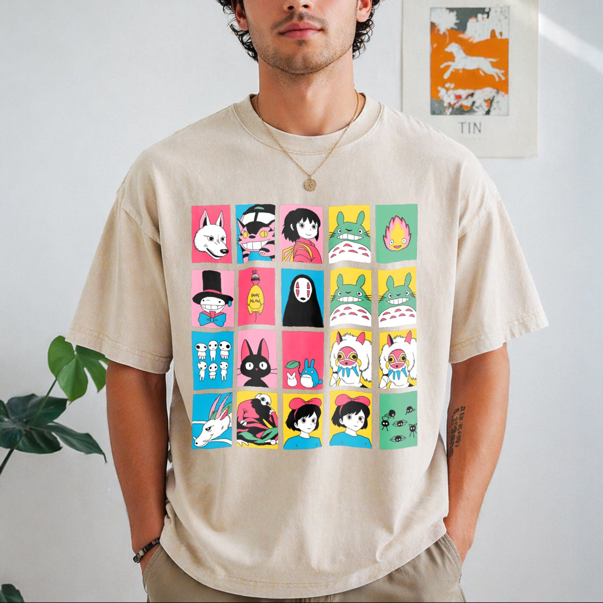 Studio Ghibli Hayao Miyazaki No Vintage Washed T-Shirt product image 1