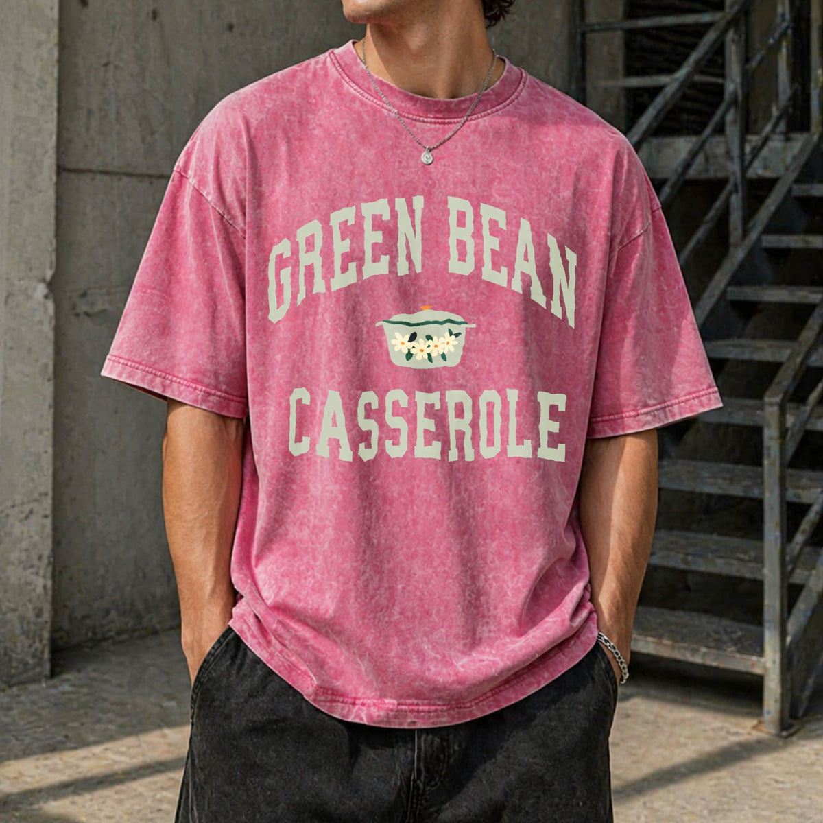Green Bean Casserole Vintage Washed T-Shirt product image 7