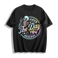 Skeleton & Letter Cotton T-Shirt product image 1
