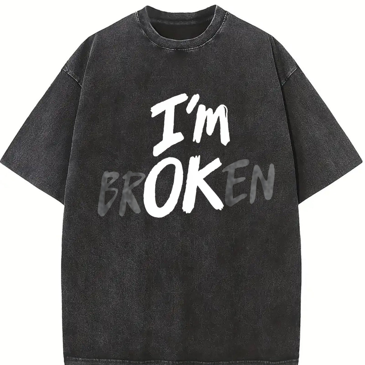 I'm Broken I'm OK Vintage Washed T-Shirt product image 2