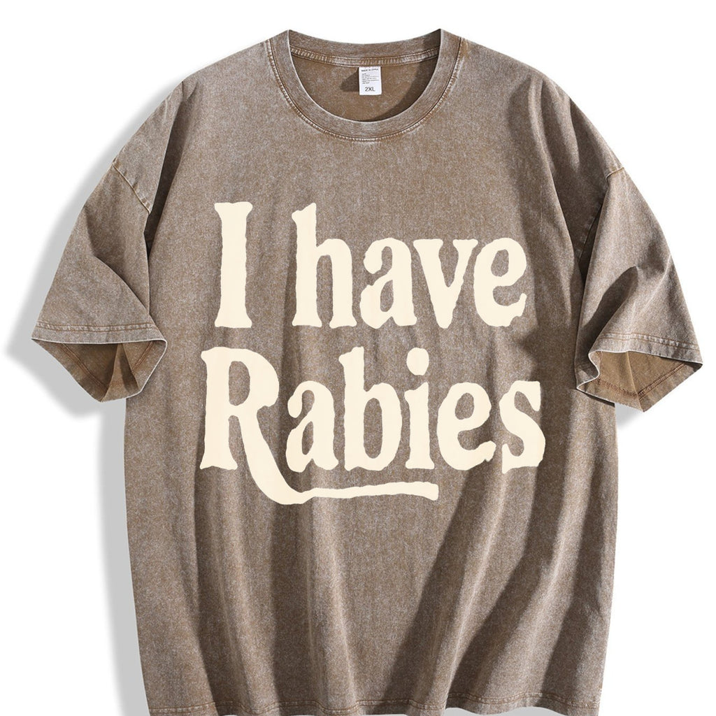 Rabies Theme Vintage Washed T-Shirt product image 3