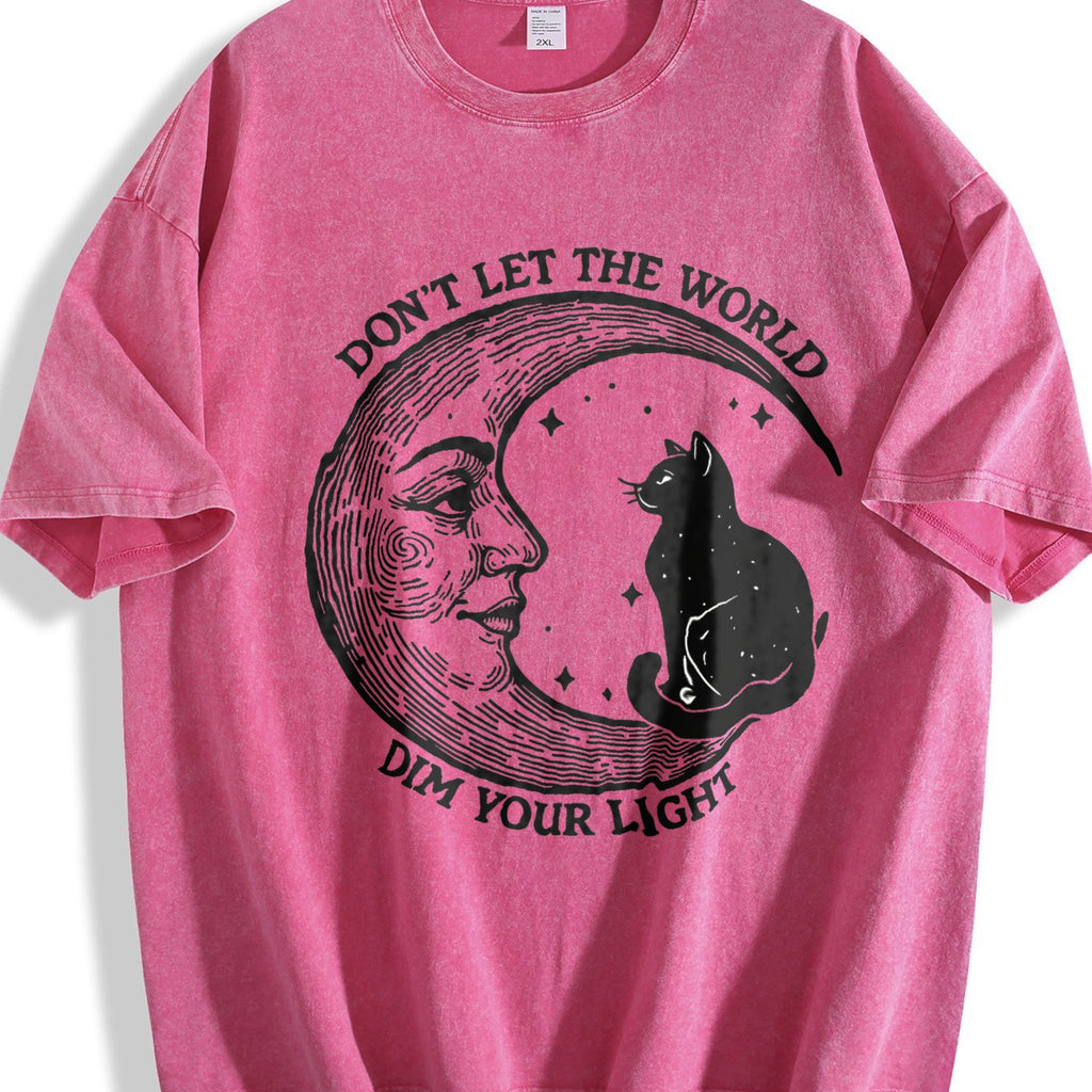 Don't Let The World Dim Your Light Moon And Cat Water product image 7