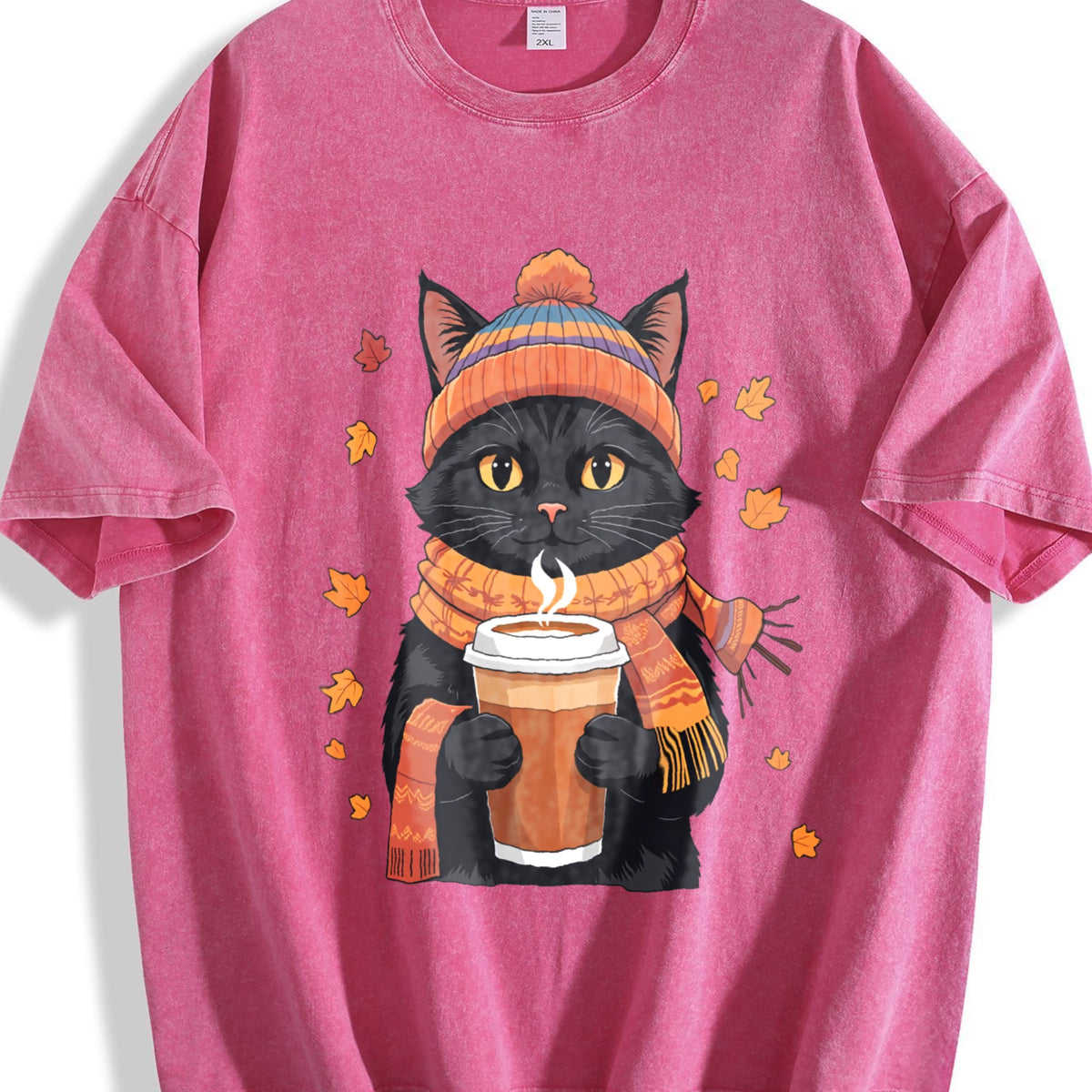 Winter Autumn And Atmosphere Black Cat Holding Vintage product image 7