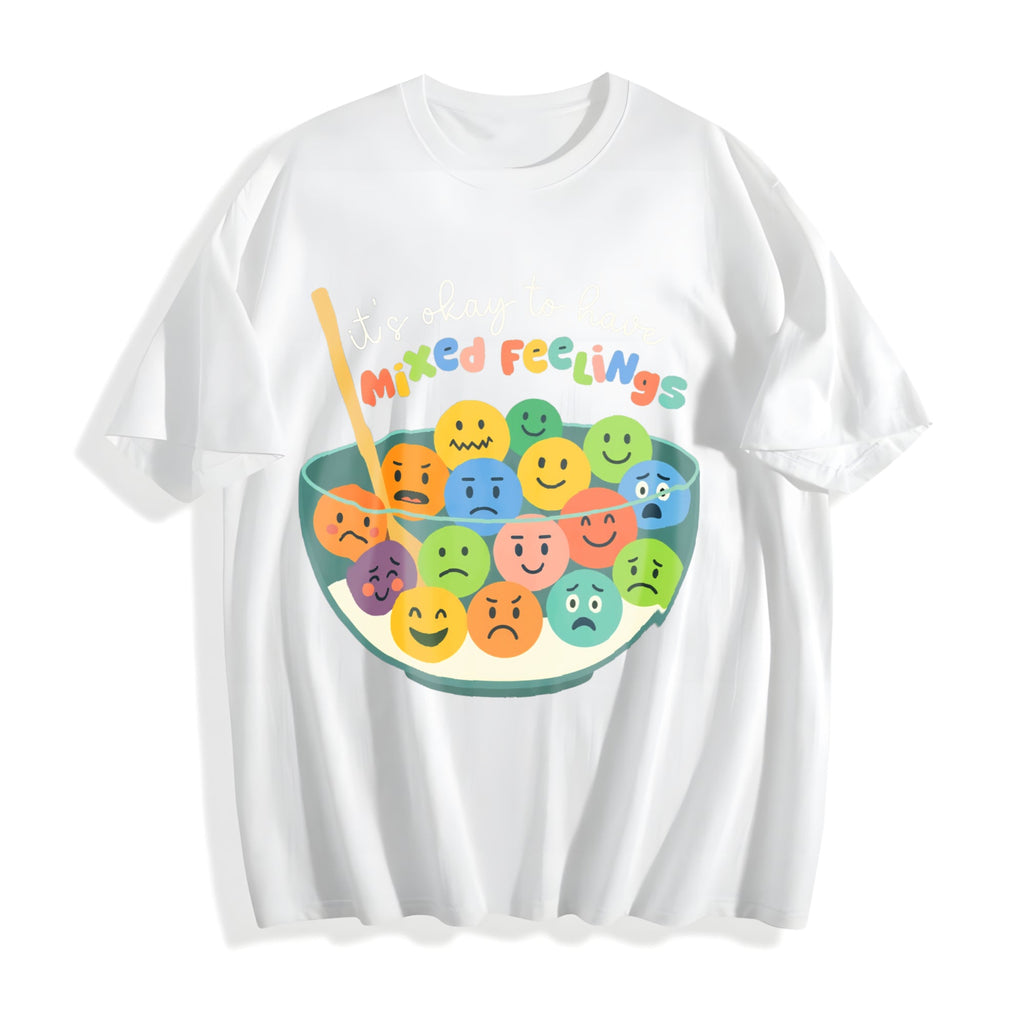 Its Okay To Have Mixed Feelings Cotton T-Shirt product image 2