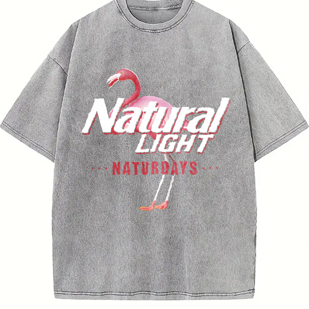Natural Light Flamingo Vintage Washed T-Shirt product image 5