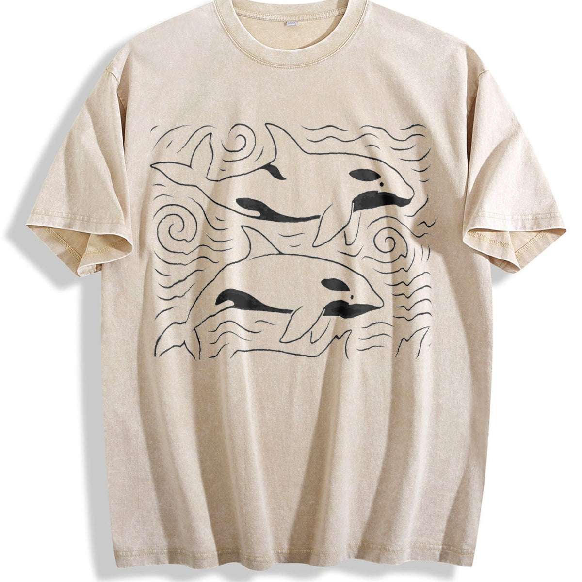 Orcas Ocean 90s Vintage Washed T-Shirt product image 1
