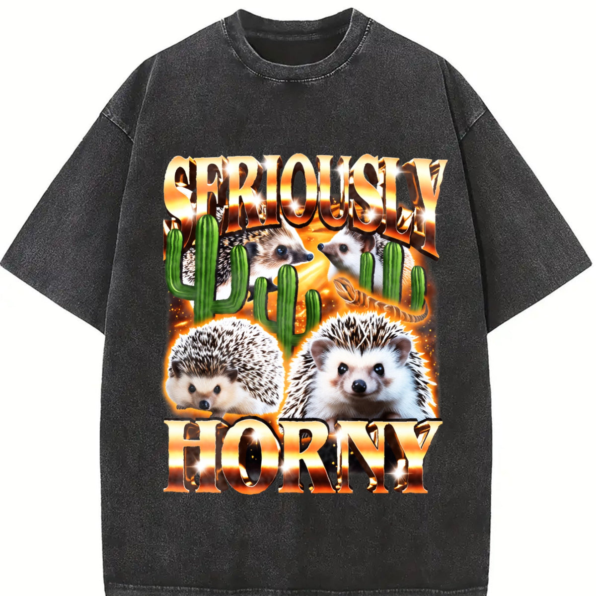 Seriously Horny Funny Offensive Bootleg Vintage Washed product image 2