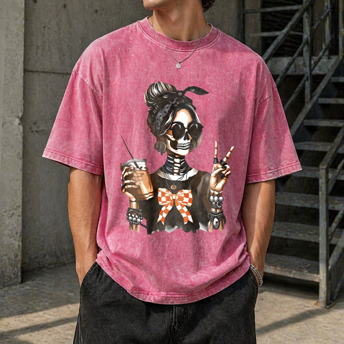 Skull Coffee For Edgy Skeleton Peace Sign Spring Summer product image 7