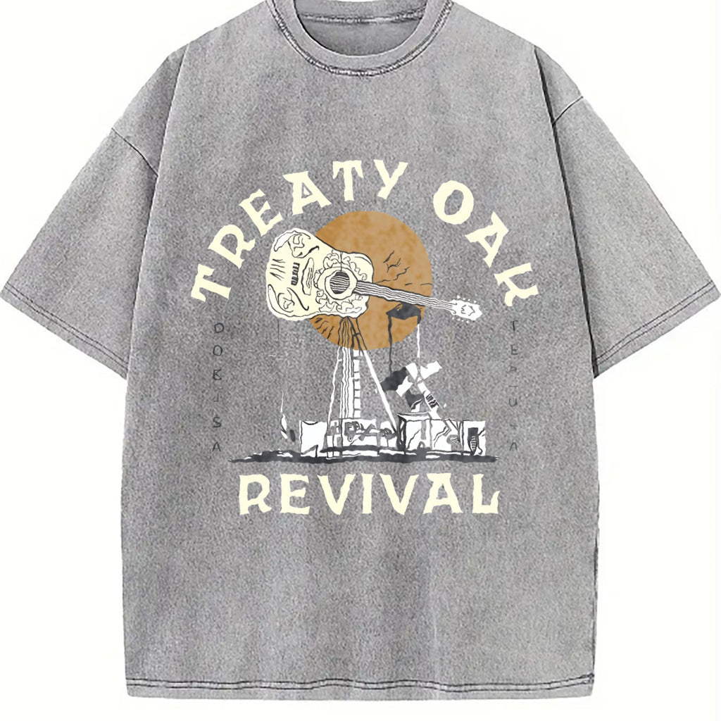 Treaty Oak Revival Guitar Vintage Washed T-Shirt product image 5