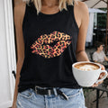 Cartoon Leopard Lips Women's Tank Top