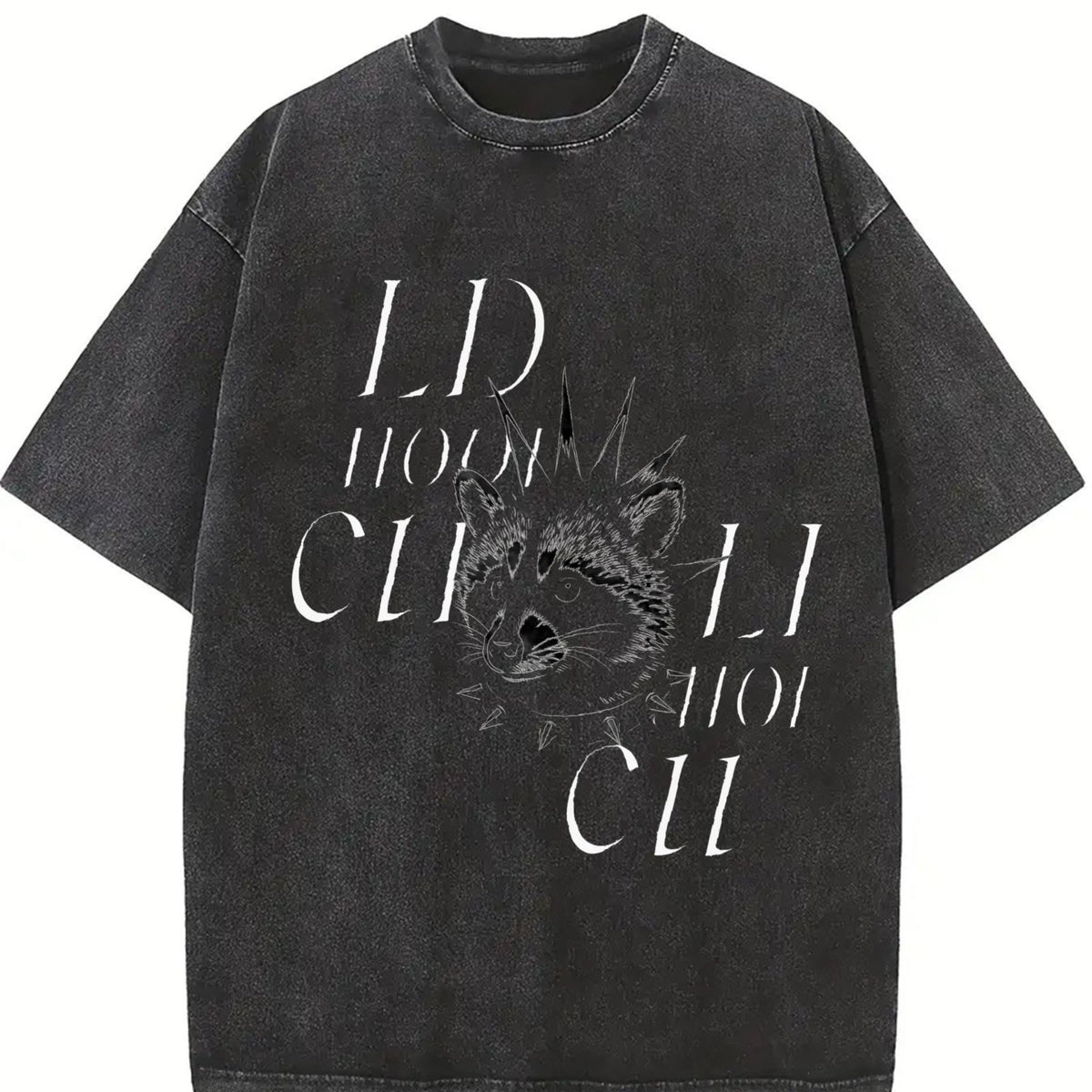 Punk Raccoon Vintage Washed T-Shirt product image 2