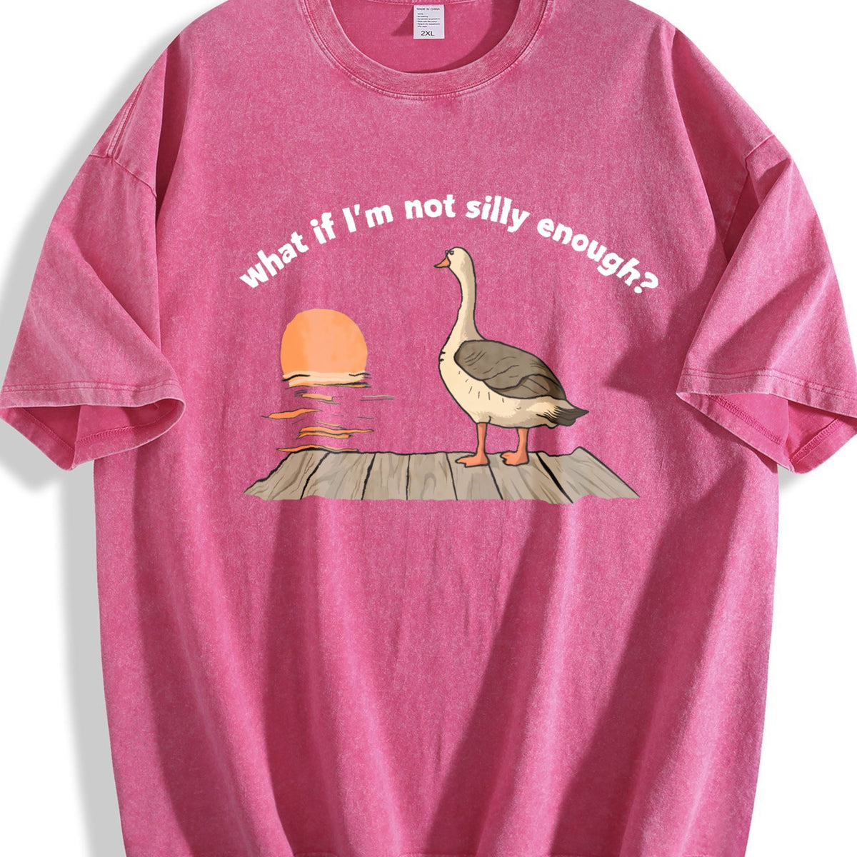 What If I'm Not Silly Enough Goose Boxy Funny Vintage product image 7