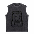 Black They Call Me Gg Gangster Grandma Men's Washed Tank Top