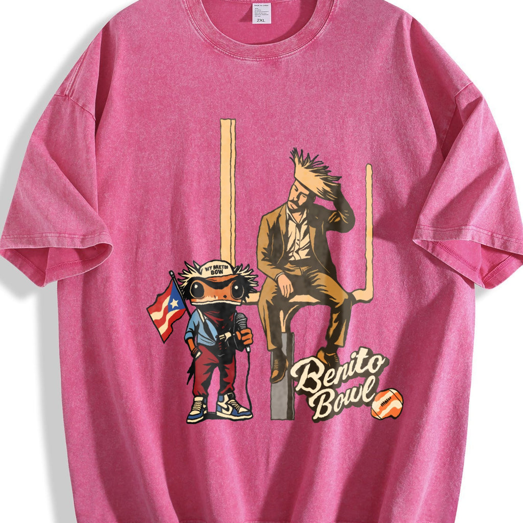 Benito Bowl Halftime - Single-sided Vintage Washed T-Shirt product image 5