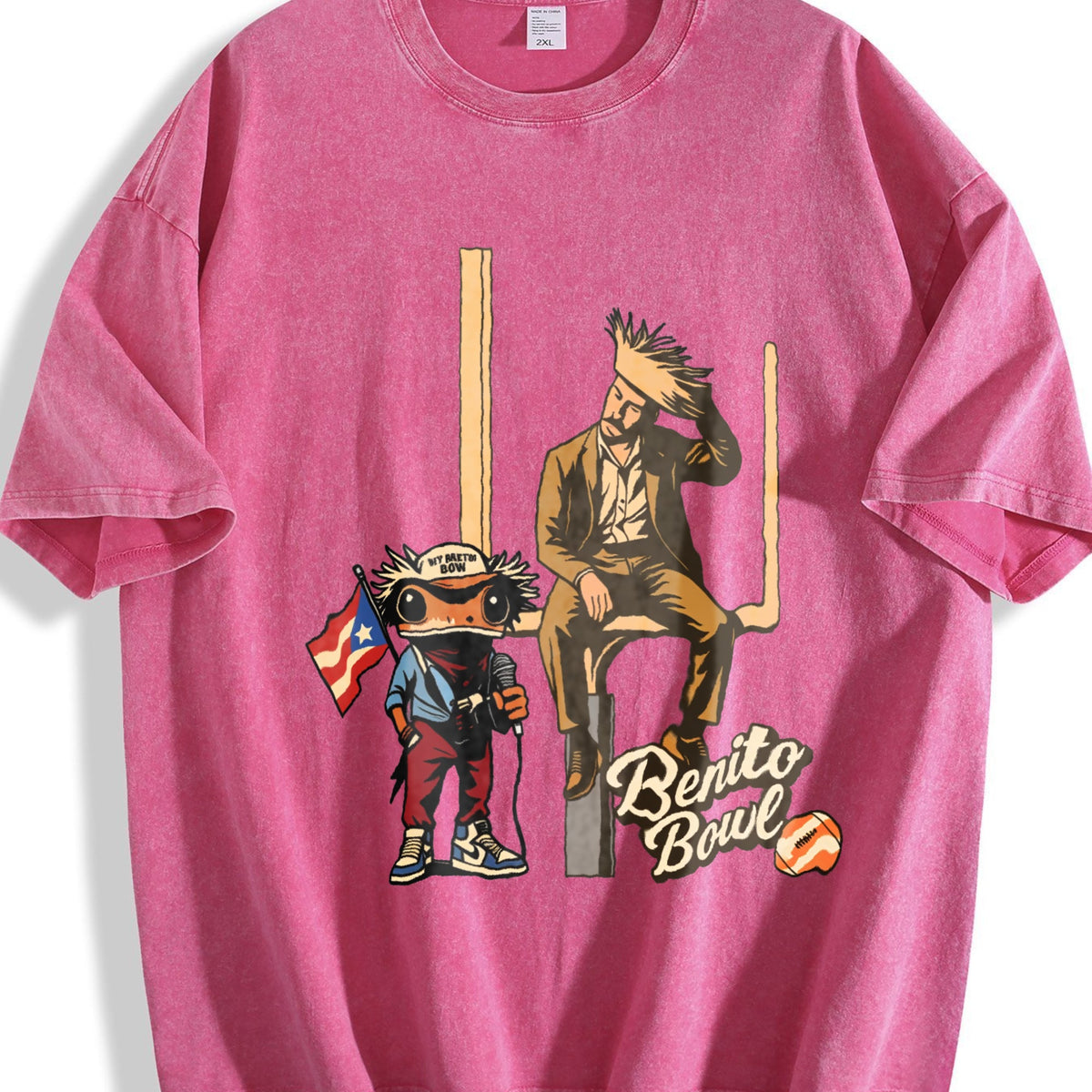 Benito Bowl Halftime - Single-sided Vintage Washed T-Shirt product image 5