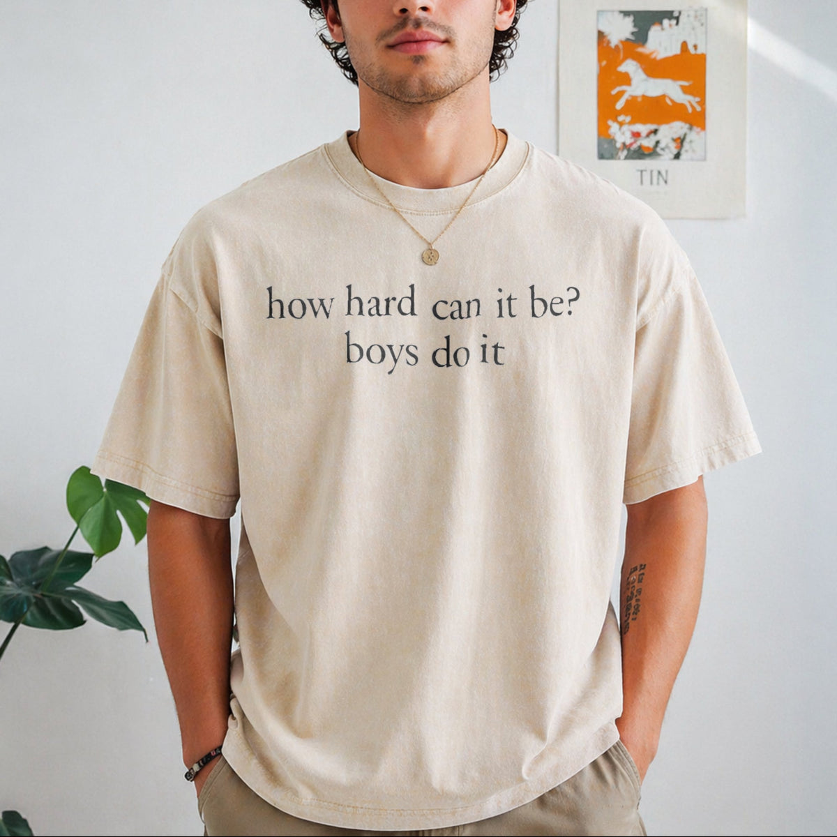 How Hard Can It Be Boys Do It Vintage Washed T-Shirt product image 1