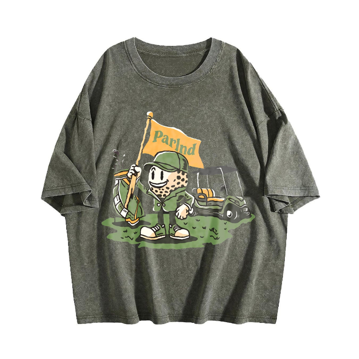 Parlnd Golf Cartoon Character - With Logo Vintage Washed product image 4