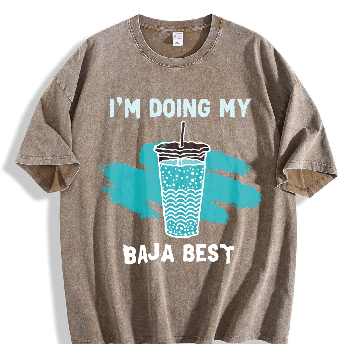 Baja Blast I'm Doing My Best Vintage Washed T-Shirt product image 3