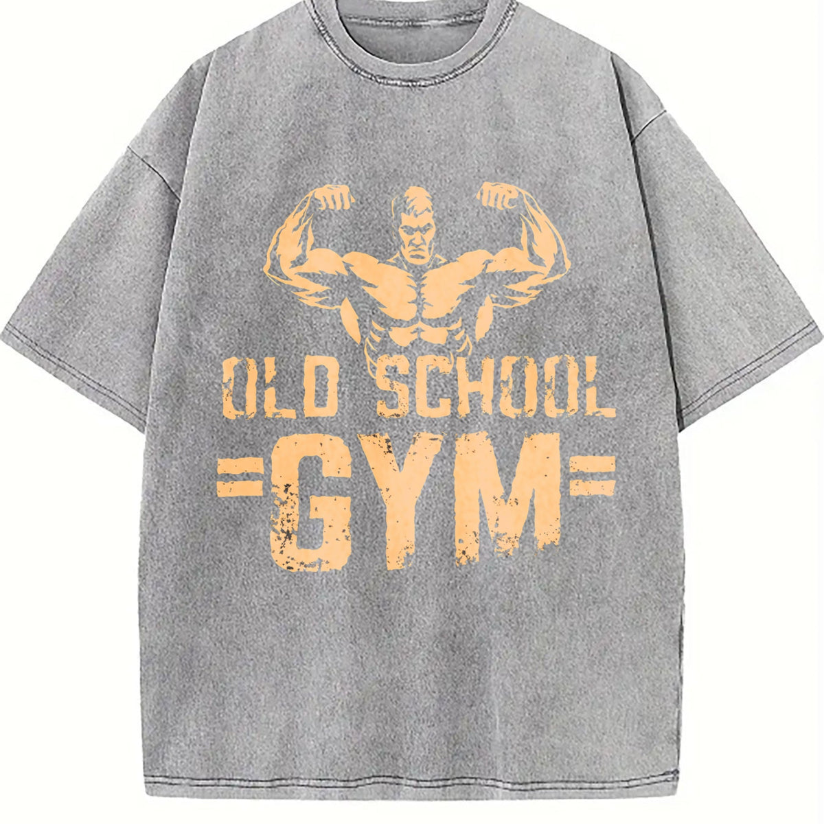 Old School Gym Muscle Hunk Biceps Display Vintage Washed product image 5