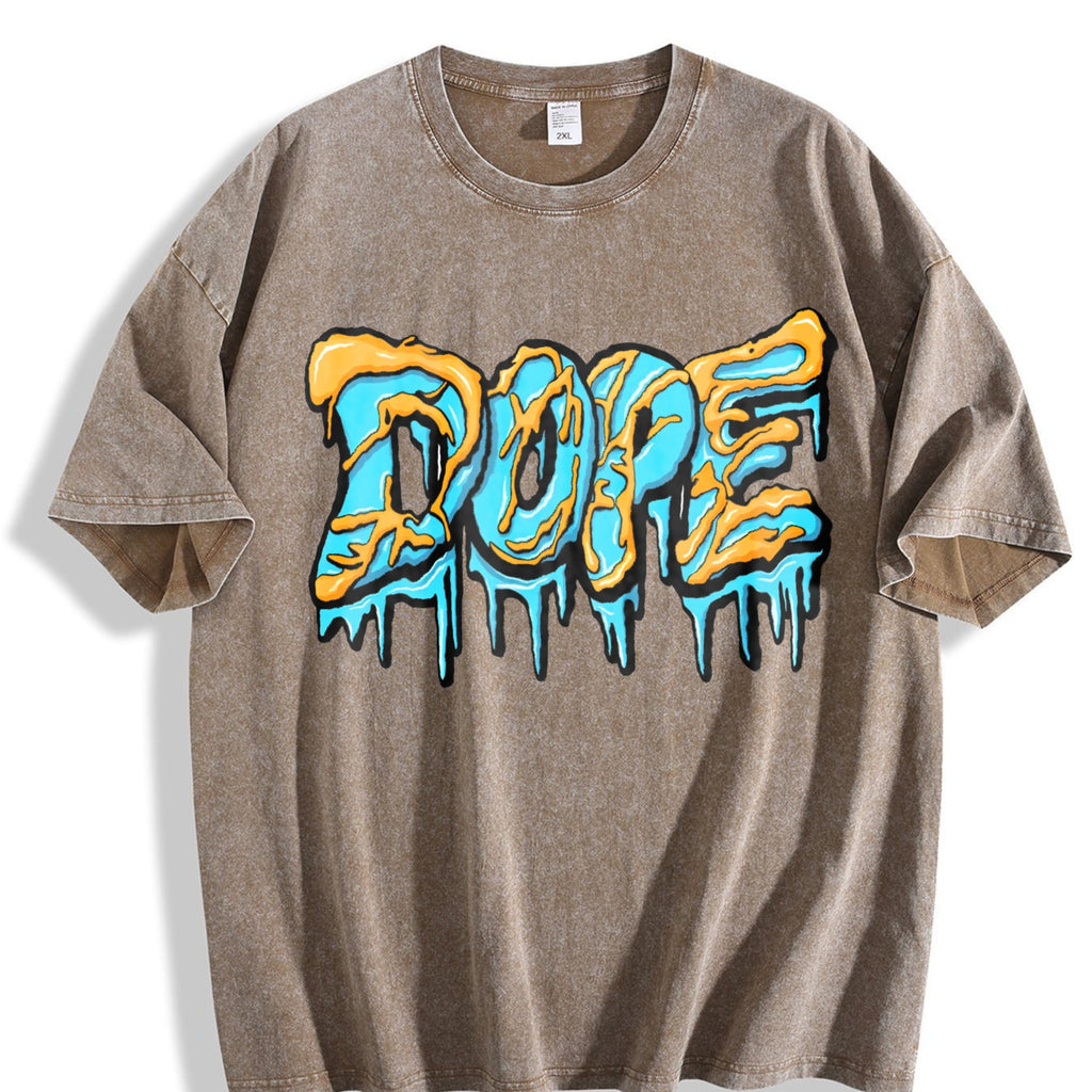 Dripping Graffiti Lettering Vintage Washed T-Shirt product image 3