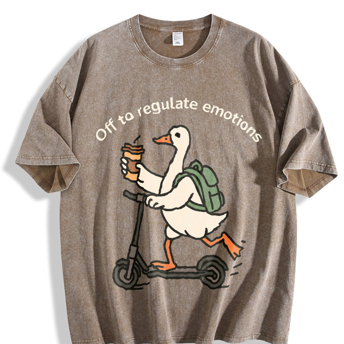 Off To Regulate Emotions Vintage Washed T-Shirt product image 3