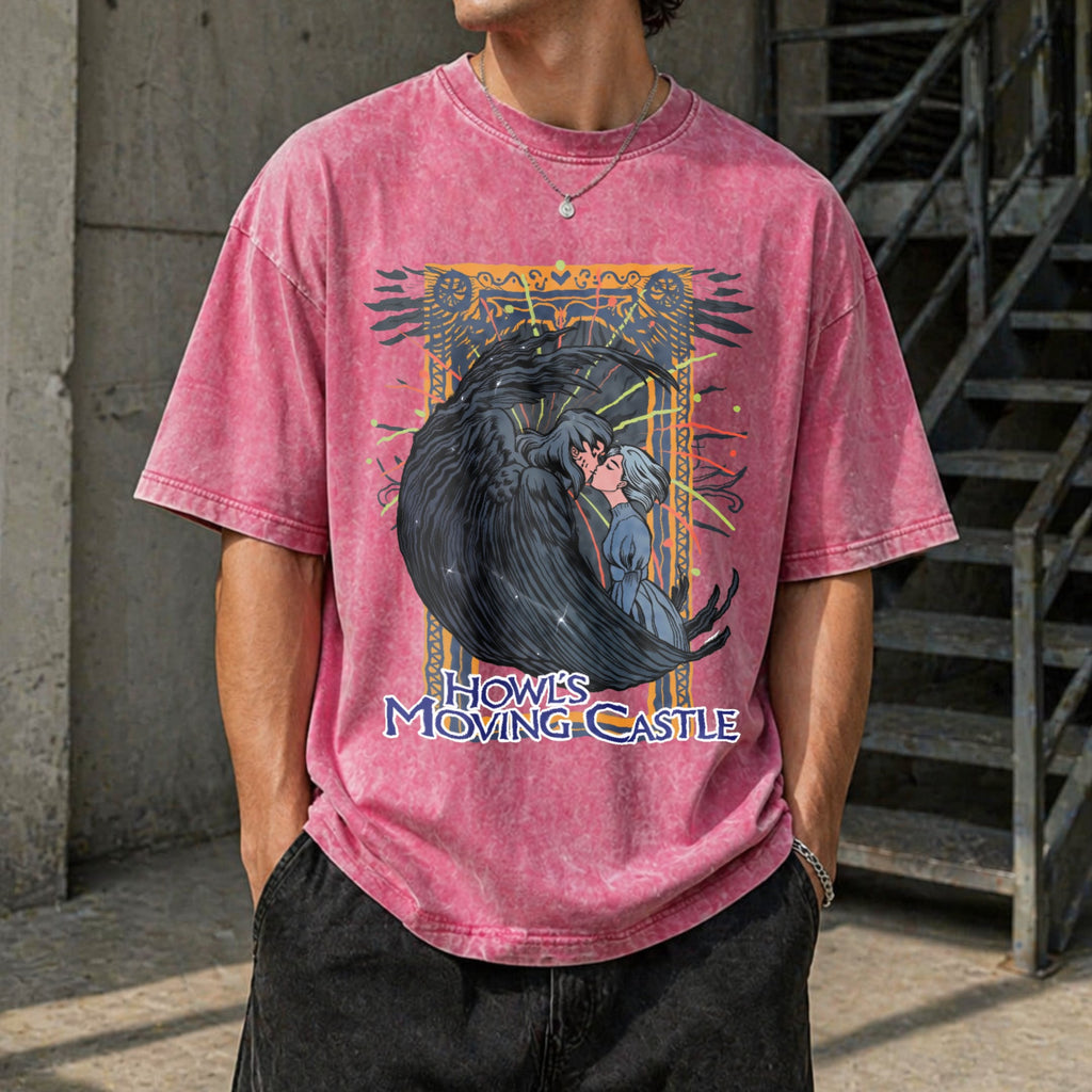 Howl's Moving Castle Vintage Washed T-Shirt product image 7